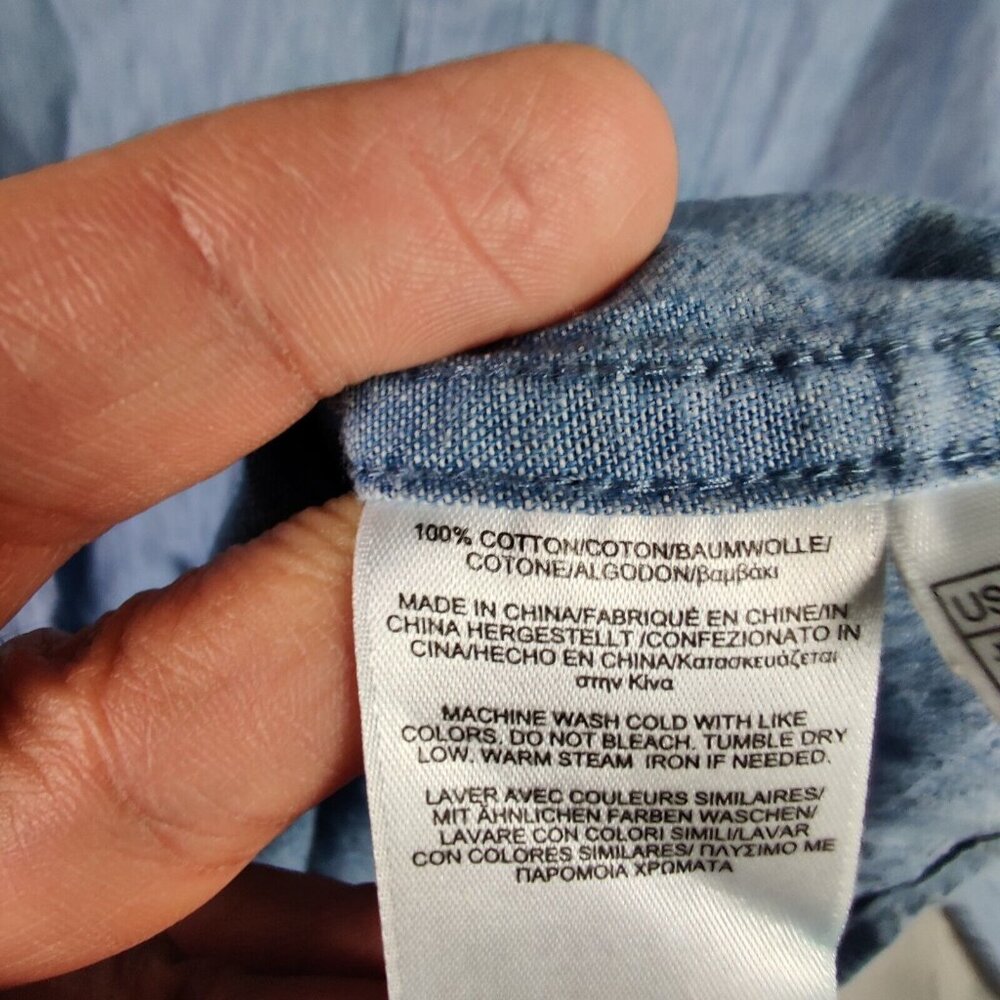 Brooks Brothers Shirt Adult Large Blue Button Up Regent Casual Preppy Solid Men - Picture 7 of 7